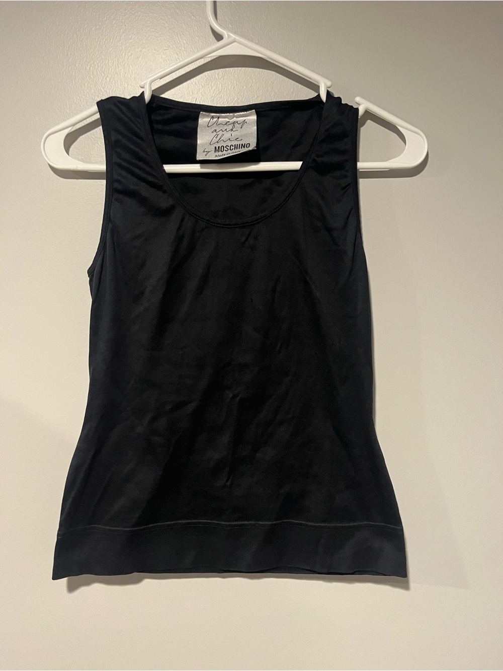 Moschino Black Scoop Neck Tank Top